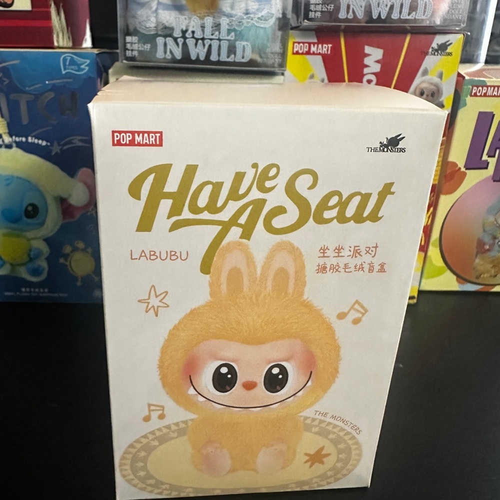 Pop Mart Labubu Have A Seat Stuffed Animal - Cream
